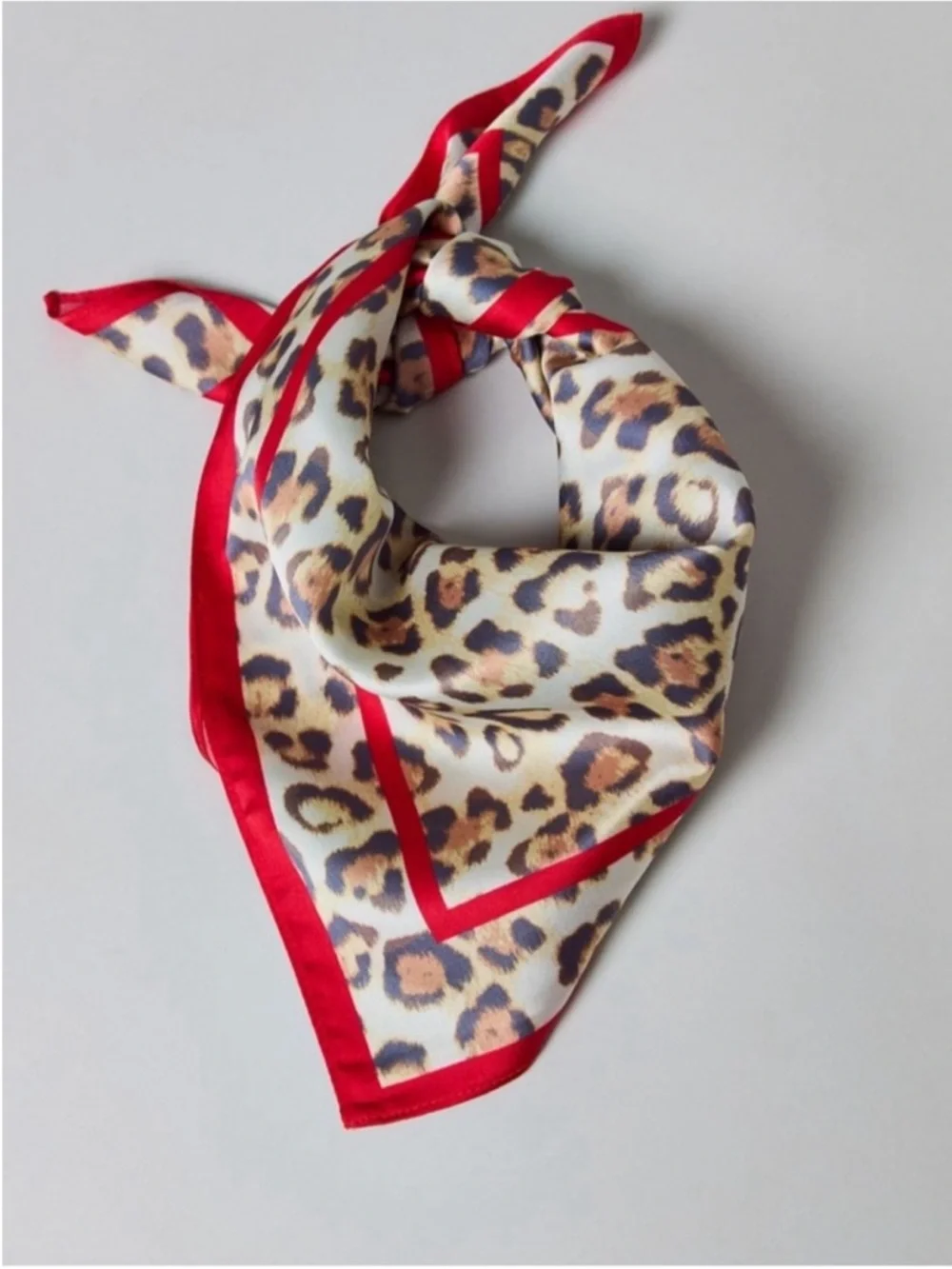 New! Leopard Print 20” Hair Neck Bag Scarf